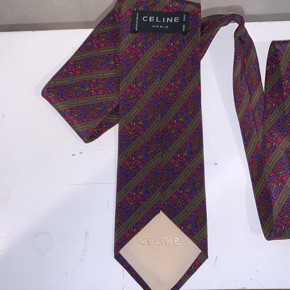 CELINE PARIS SILK TIE - Picture 3 of 5